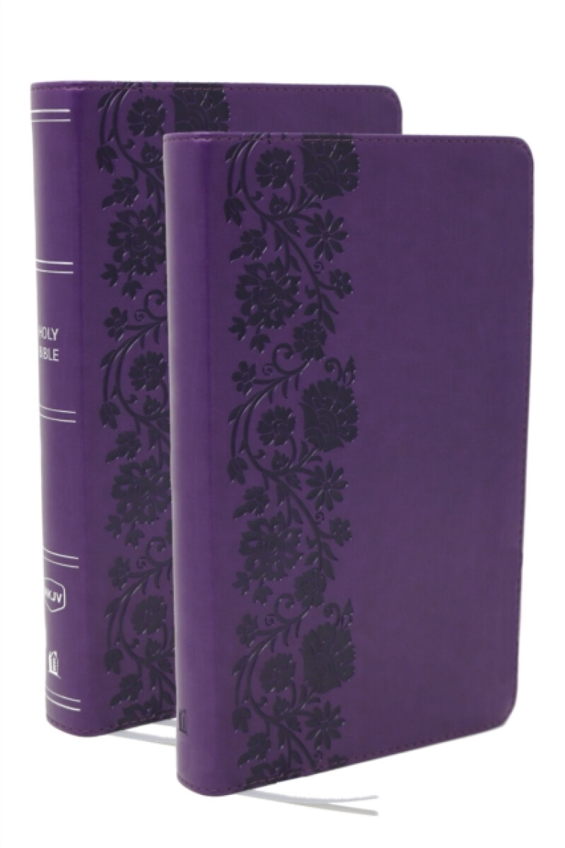 Kniha NKJV Personal Size End-of-verse Reference Bible with Journal SET, Purple Leathersoft, Comfort Print