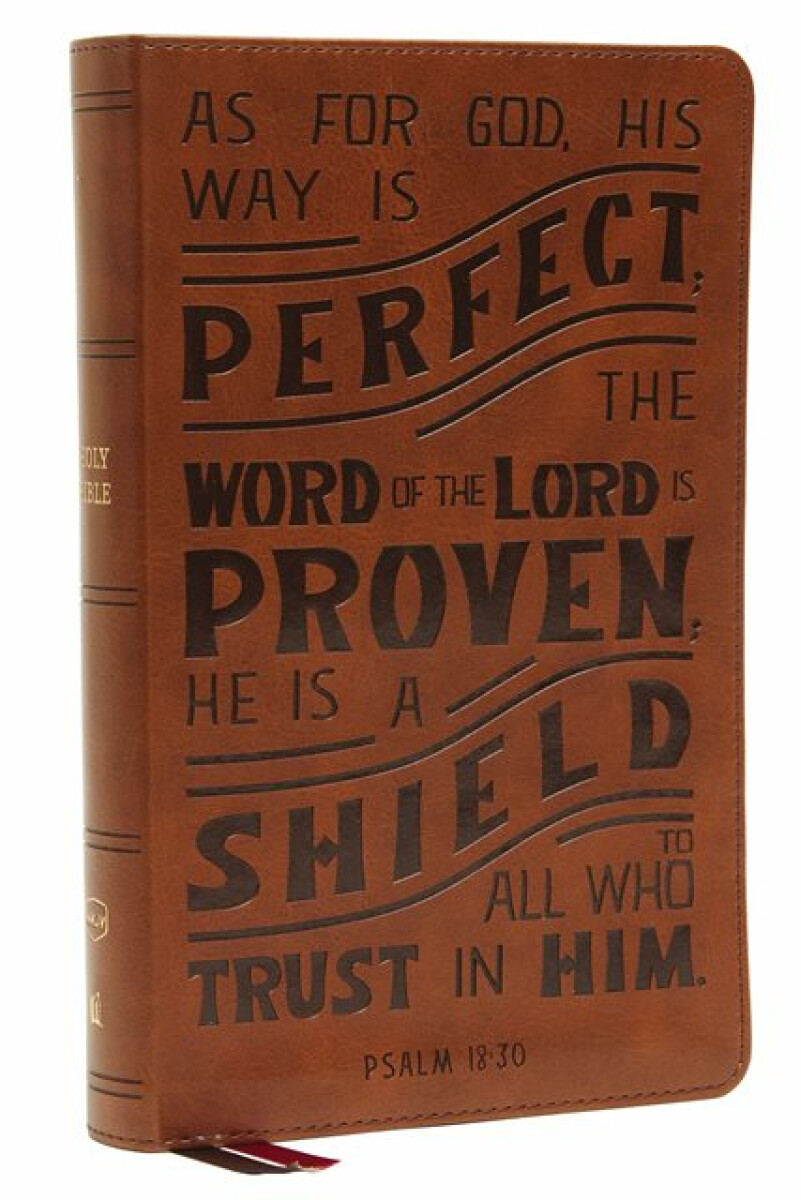 Kniha NKJV, Personal Size Reference Bible, Verse Art Cover Collection, Leathersoft, Tan, Red Letter, Thumb Indexed, Comfort Print