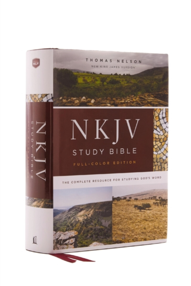 Kniha NKJV Study Bible, Hardcover, Burgundy, Full-Color, Comfort Print