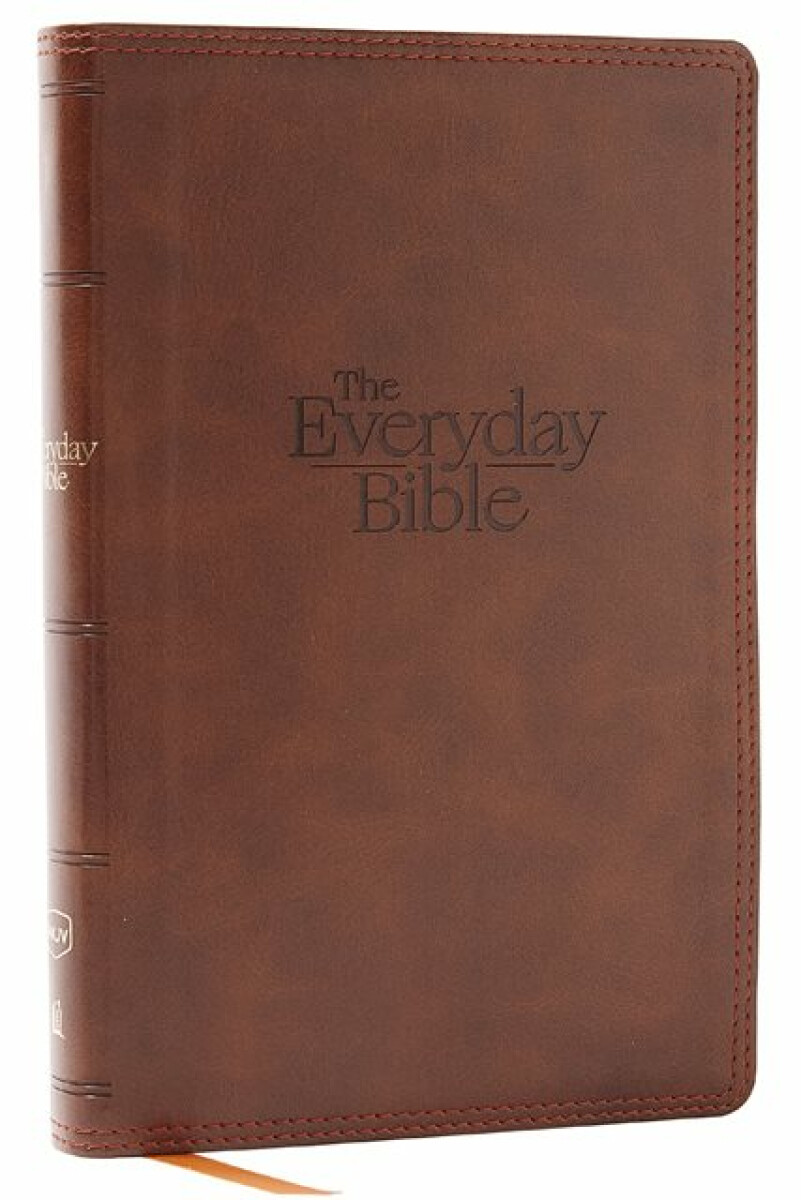 Kniha NKJV, The Everyday Bible, Brown Leathersoft, Red Letter, Comfort Print
