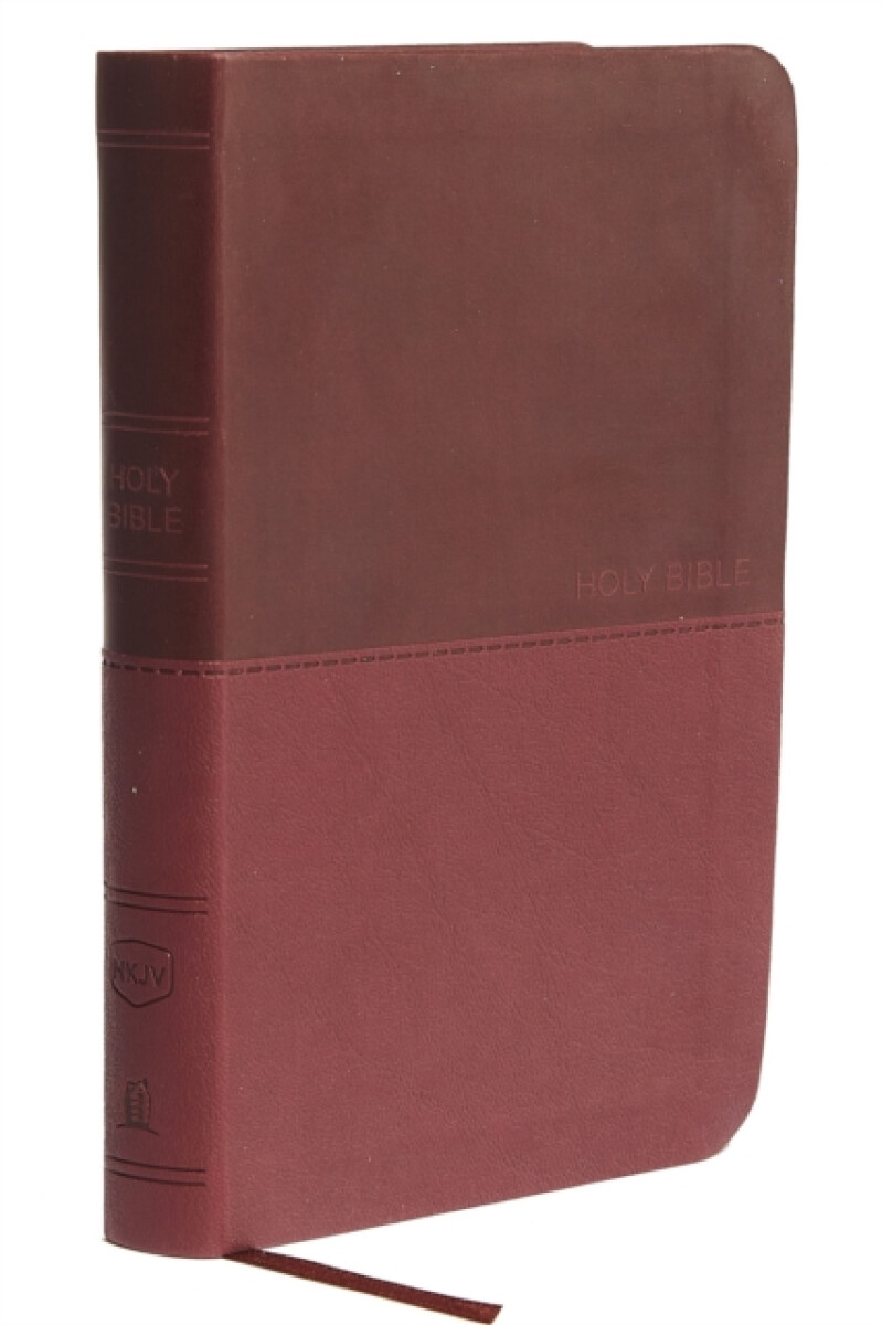 Kniha NKJV, Thinline Bible, Compact, Leathersoft, Burgundy, Red Letter, Comfort Print