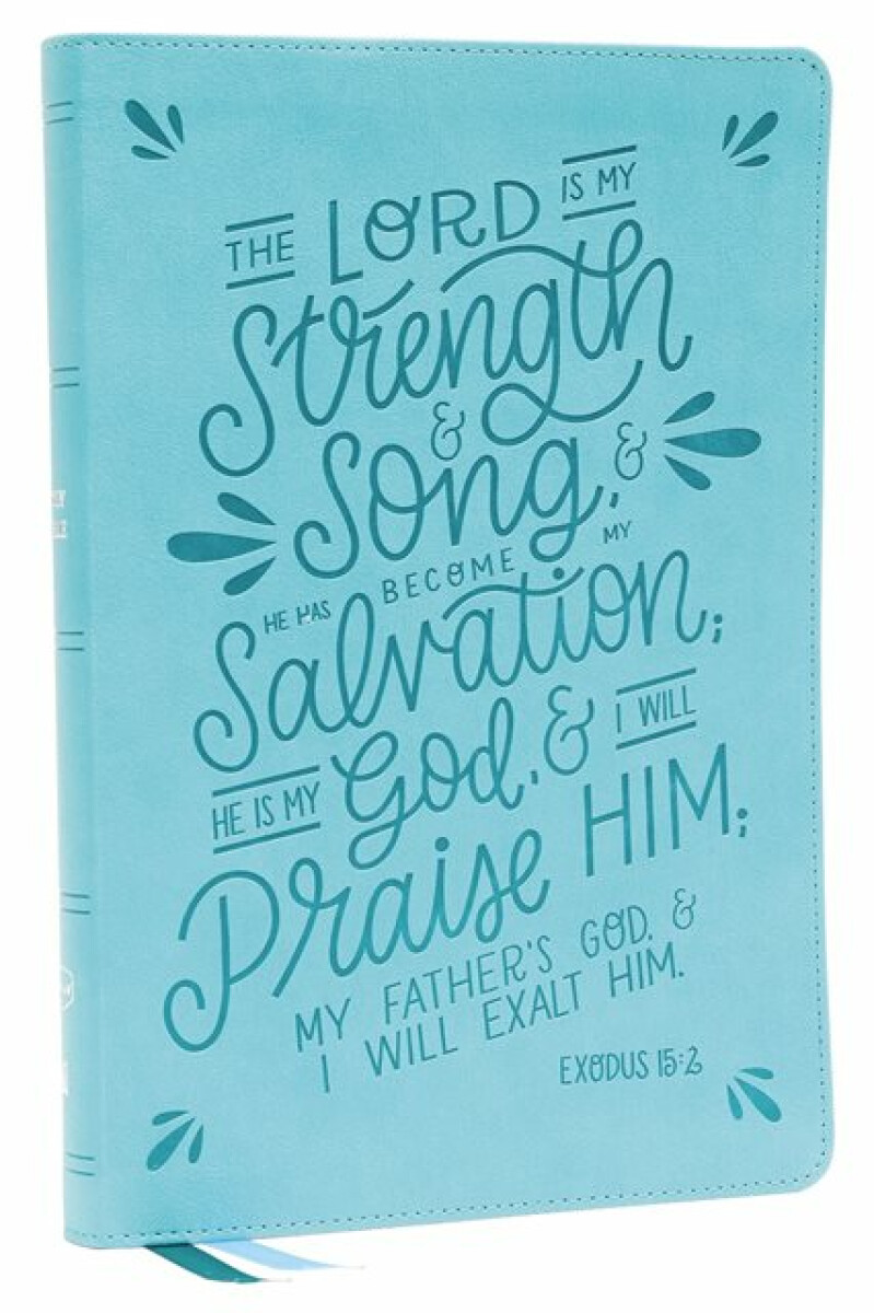 Kniha NKJV, Thinline Bible, Verse Art Cover Collection, Leathersoft, Teal, Red Letter, Thumb Indexed, Comfort Print