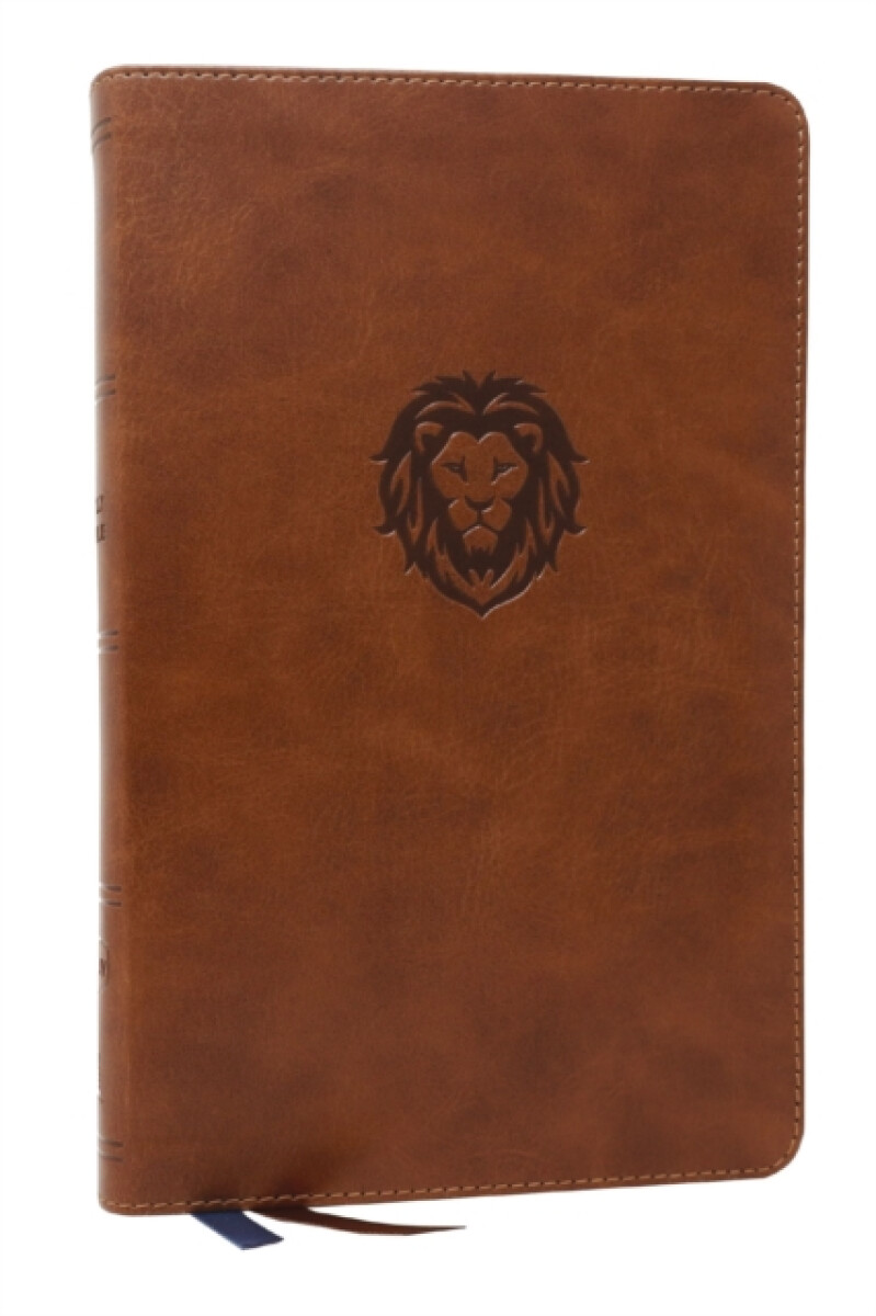 Kniha NKJV, Thinline Bible Youth Edition, Leathersoft, Brown, Red Letter, Comfort Print