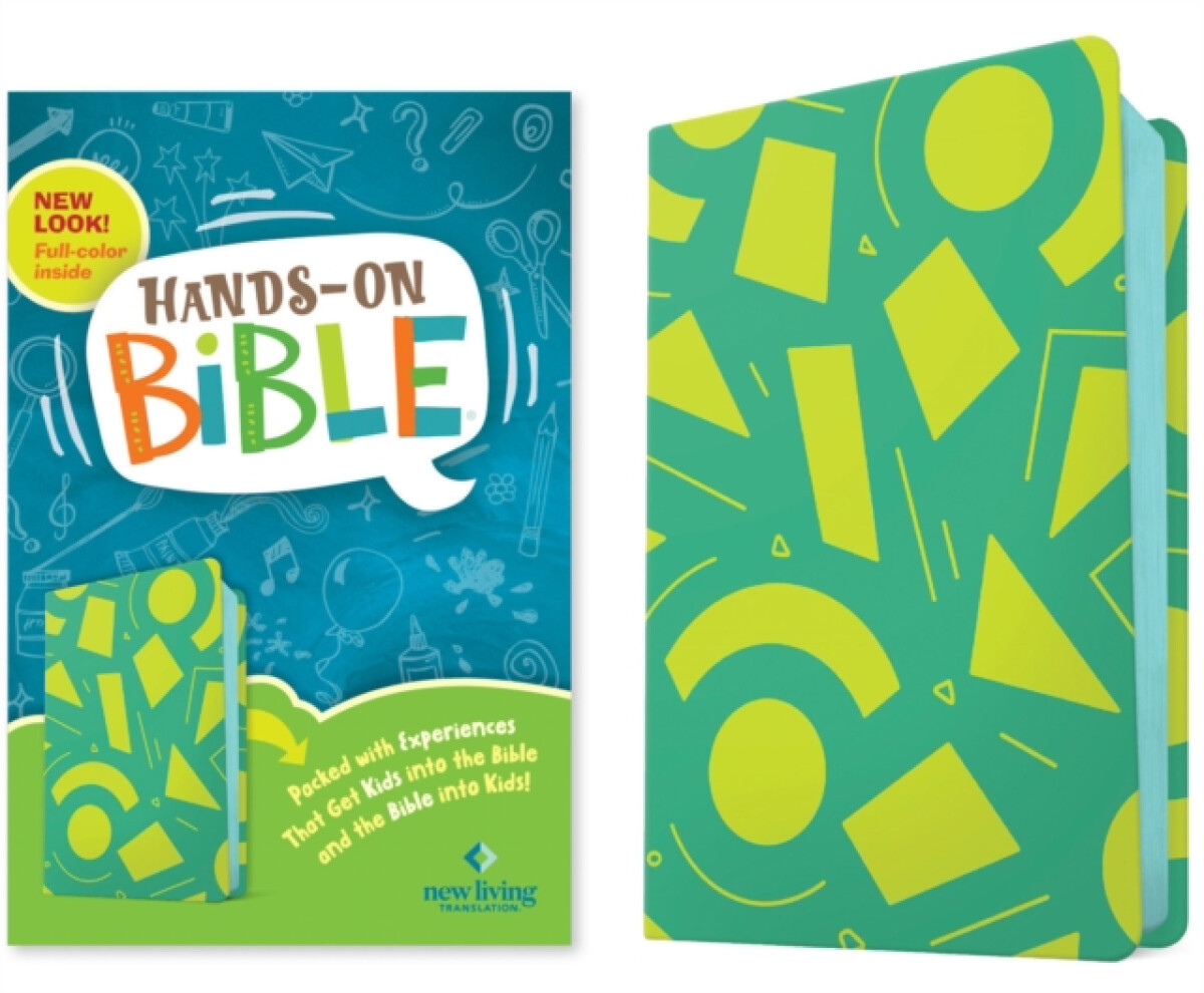 NLT Hands-On Bible, Third Edition (Leatherlike, Green Lines and Shapes) - Tyndale