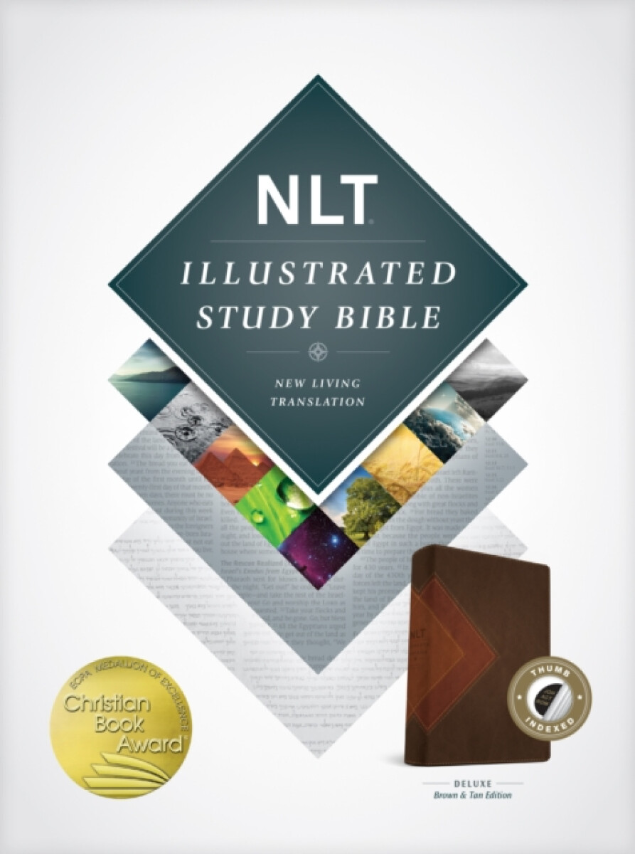 Kniha NLT Illustrated Study Bible Tutone Brown/Tan, Indexed