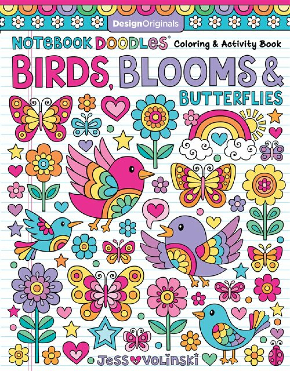 Kniha Notebook Doodles Birds, Blooms and Butterflies