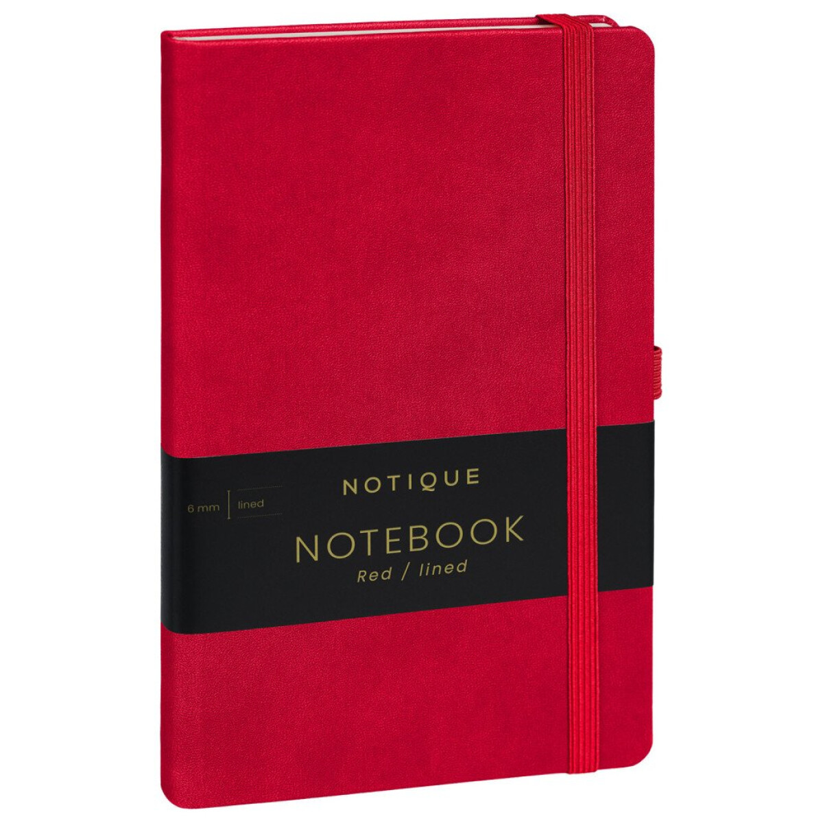 Levně Notes Červený, linkovaný, 13 × 21 cm