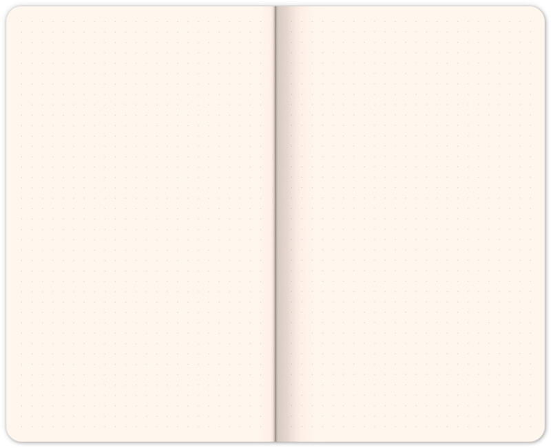 Notes Lila, tečkovaný