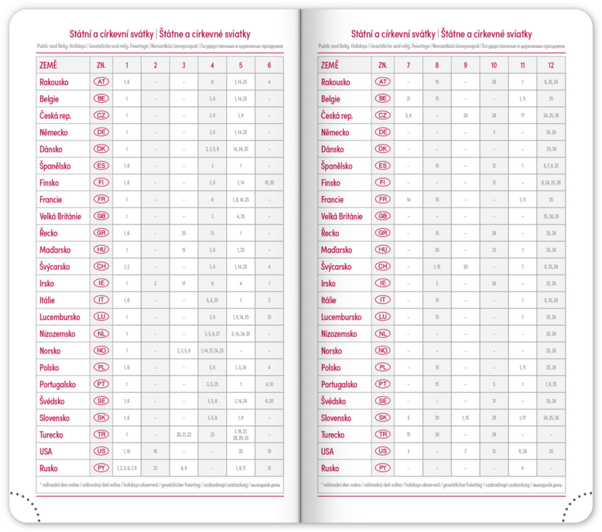 Kapesní diář Ajax 2026 černý - Obrázek 3