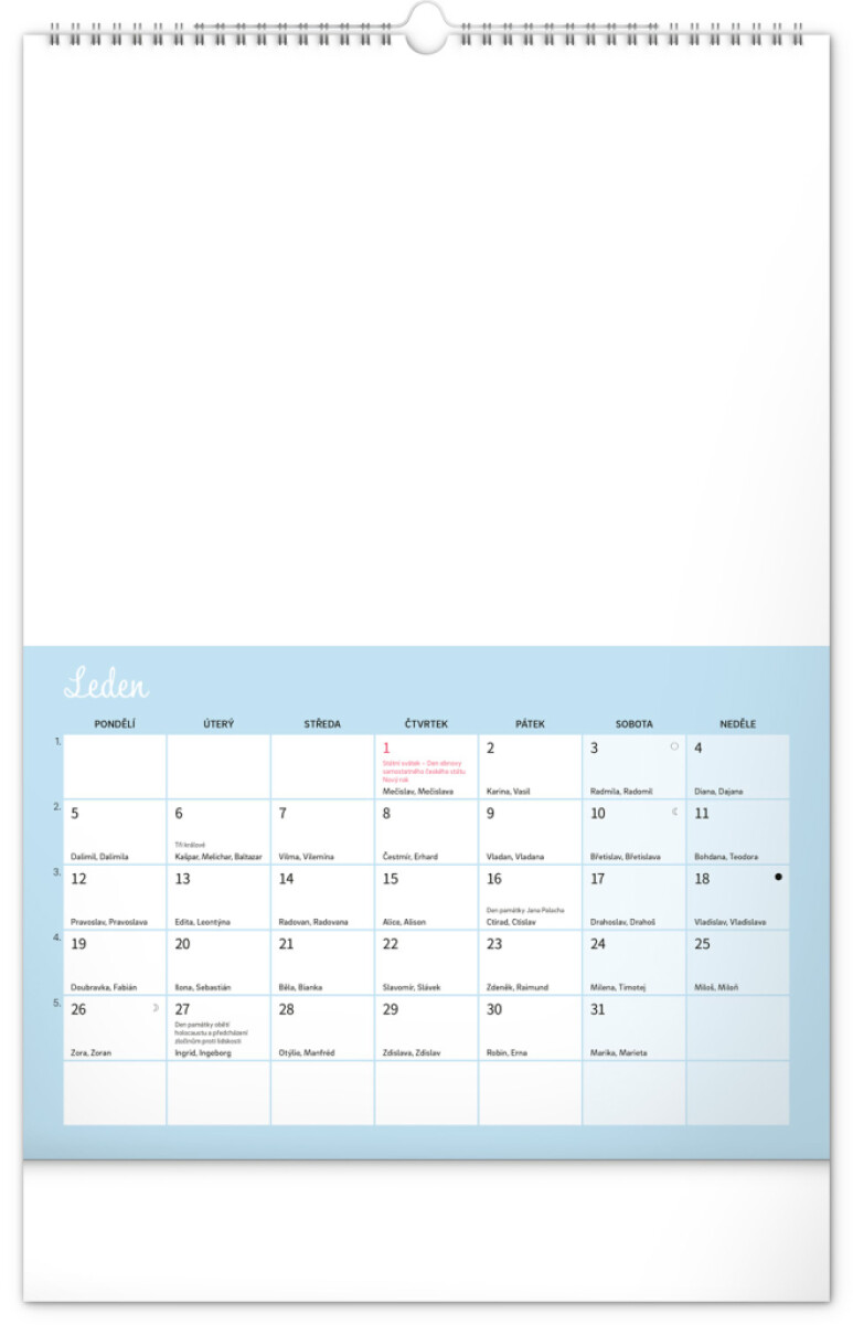 Kalendář 2026 nástěnný: Rodinný, kreativní, 33 x 46 cm - Obrázek 2
