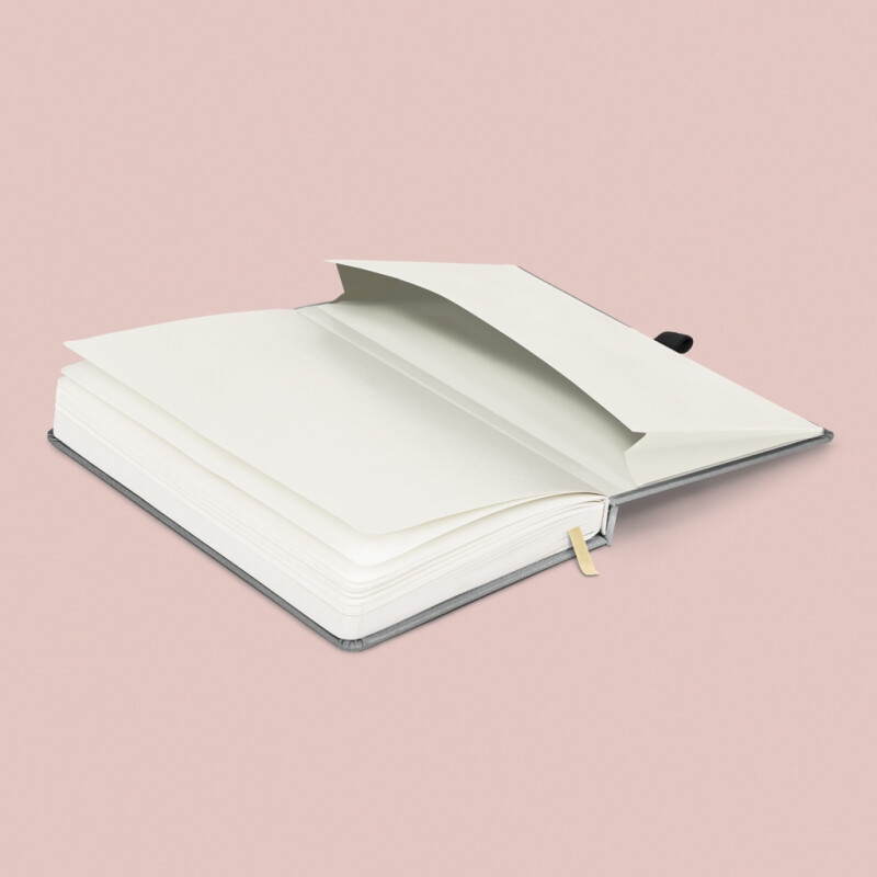 Notes Balacron, stříbrný, tečkovaný