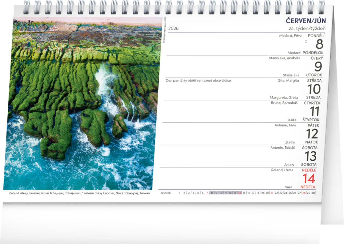 Voda 2026 – stolní kalendář