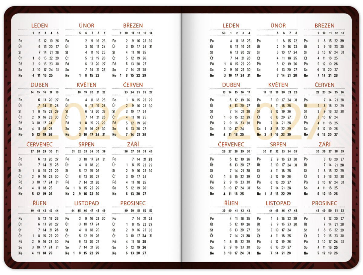 Studentský diář 2026/2027 Harry Potter (září 2026 – prosinec 2027), 9,8 x 14,5 cm