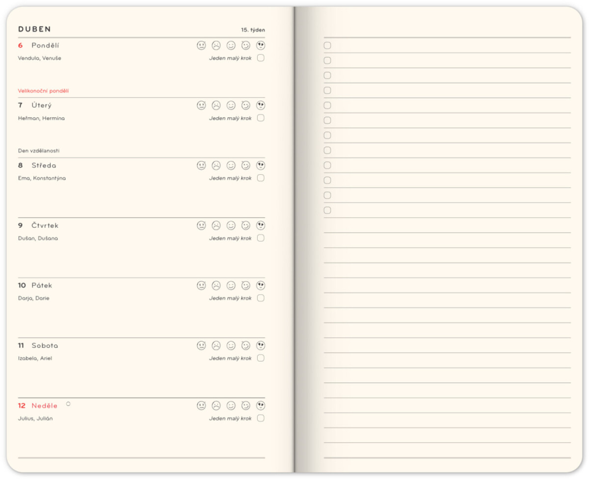 Diář 2026: Laskavý - týdenní, 13 x 21 cm - Obrázek 3