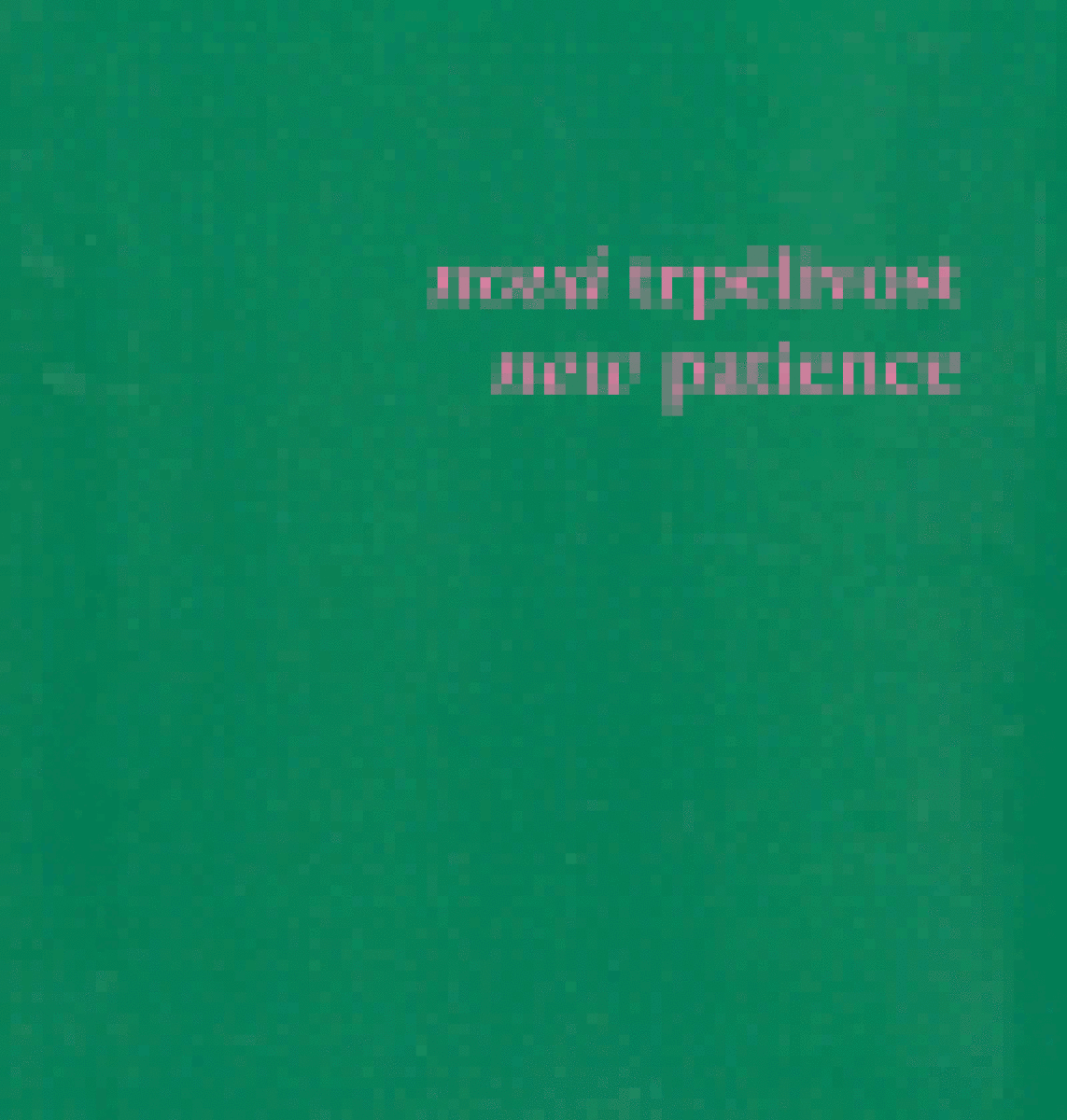 Nová trpělivost/ New Patience