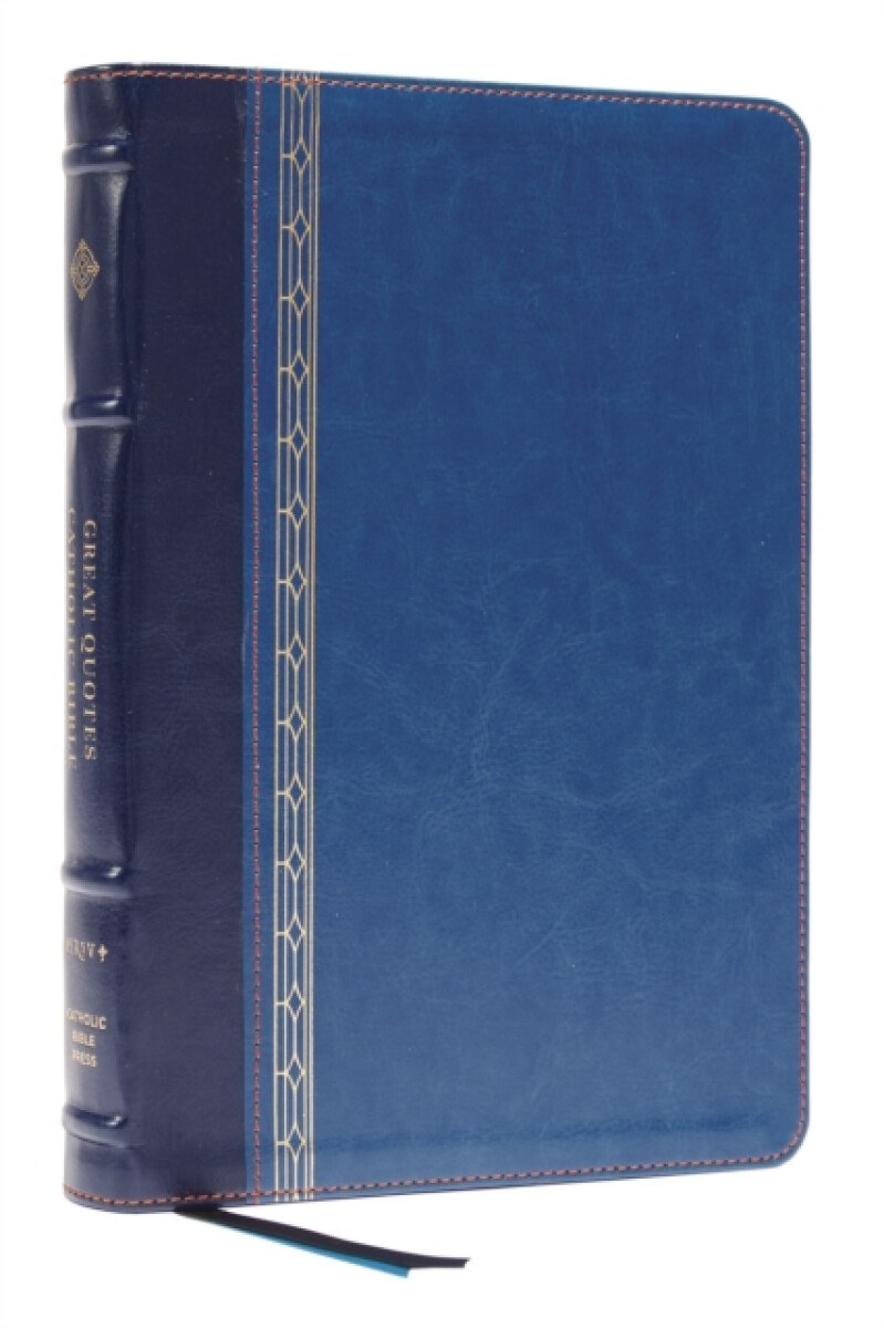 Kniha NRSVCE, Great Quotes Catholic Bible, Leathersoft, Blue, Comfort Print