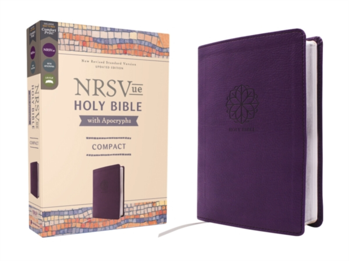 Kniha NRSVue, Holy Bible with Apocrypha, Compact, Leathersoft, Purple, Comfort Print