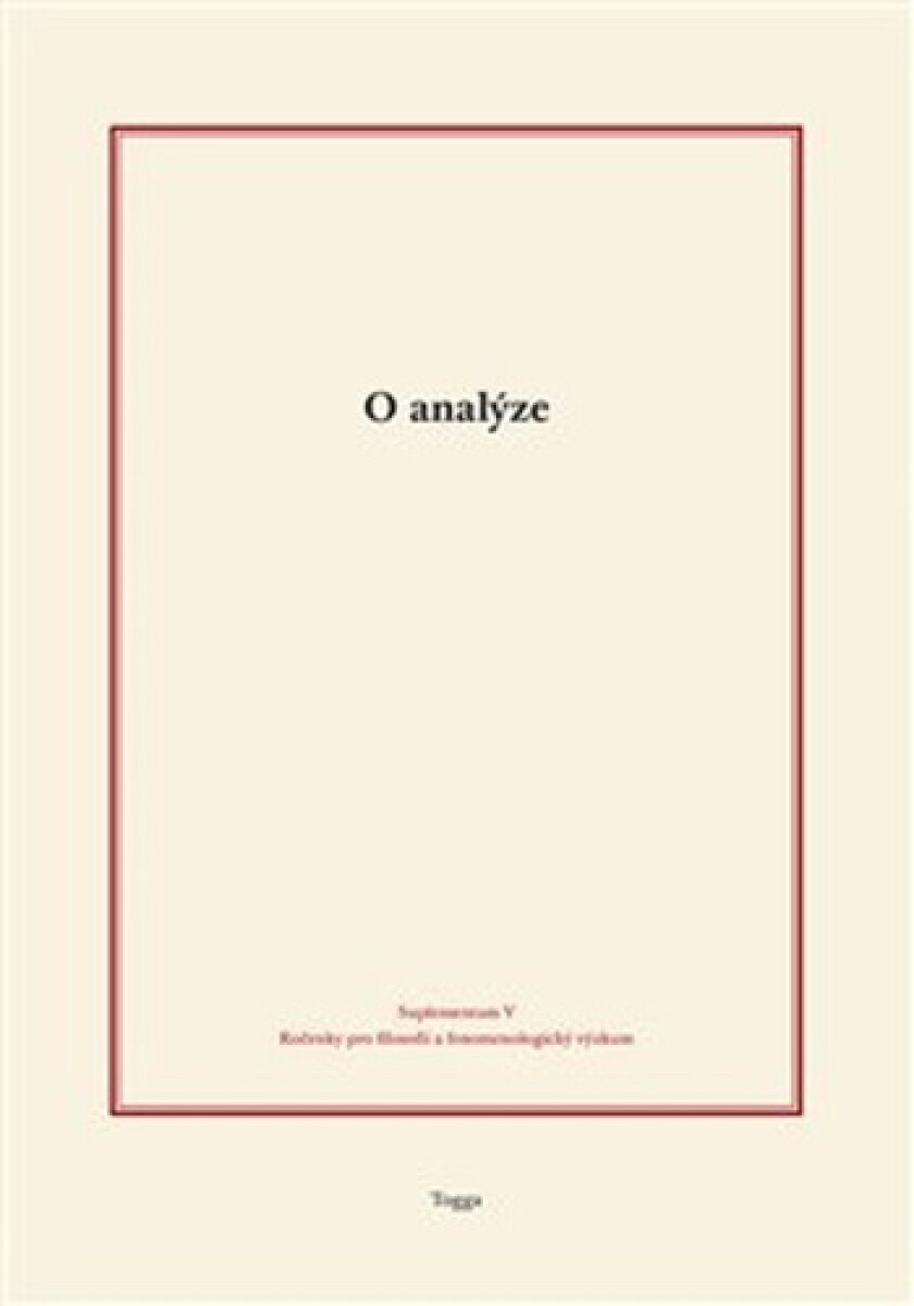 Kniha O analýze