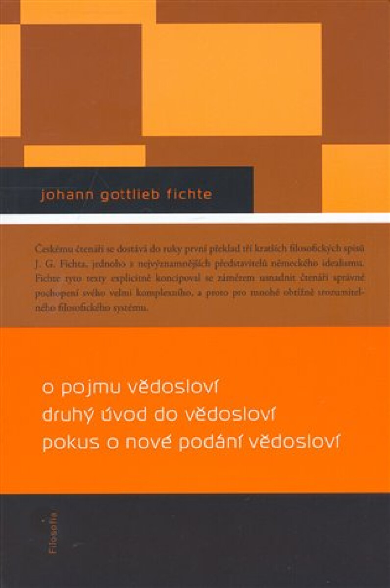 Kniha O pojmu vědosloví, Druhý úvod do vědosloví, Pokus o nové podání vědosloví