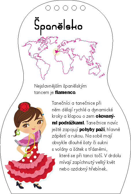 Oblékáme TANEČNICE z celého světa – Omalovánky - Charlotte Segond-Rabilloud, Julie Camel (obrázek 9)