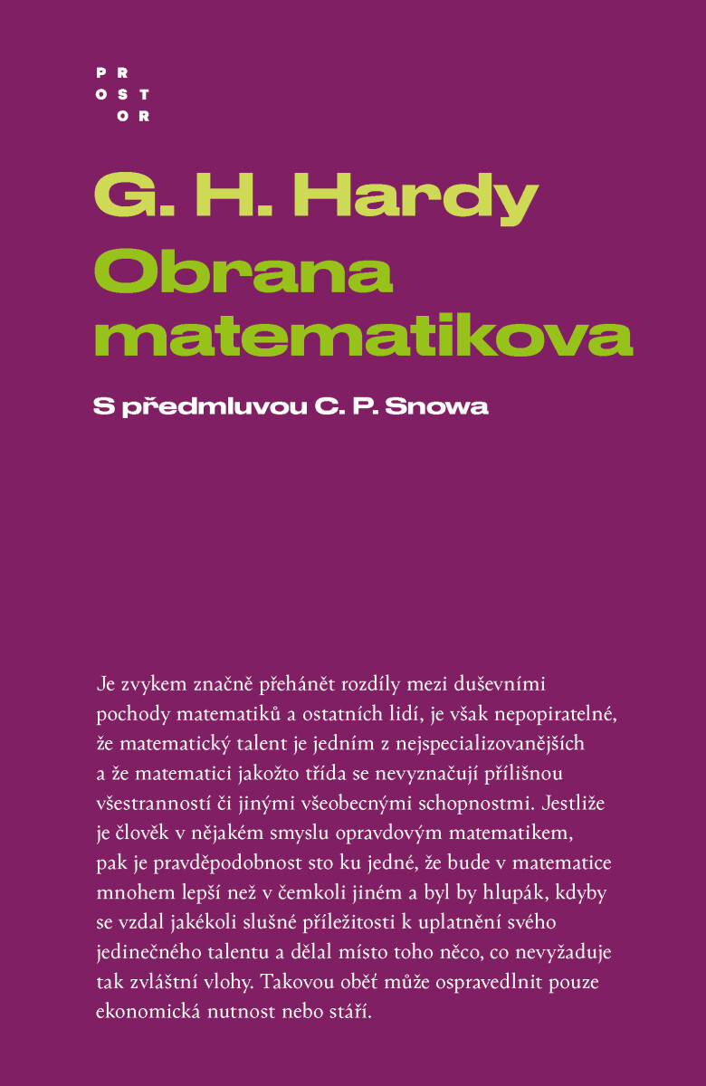 Obrana matematikova - G. H. Hardy