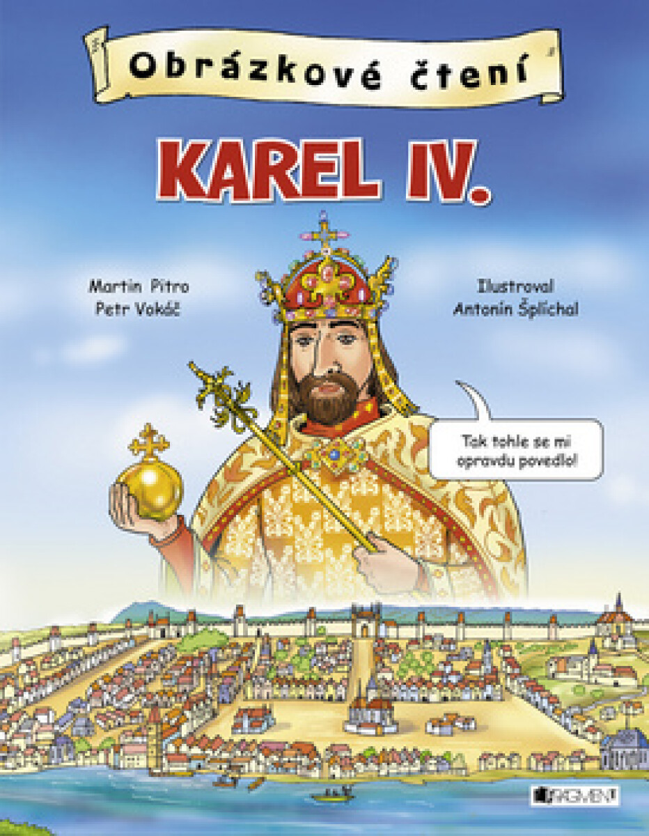 Kniha Obrázkové čtení Karel IV.