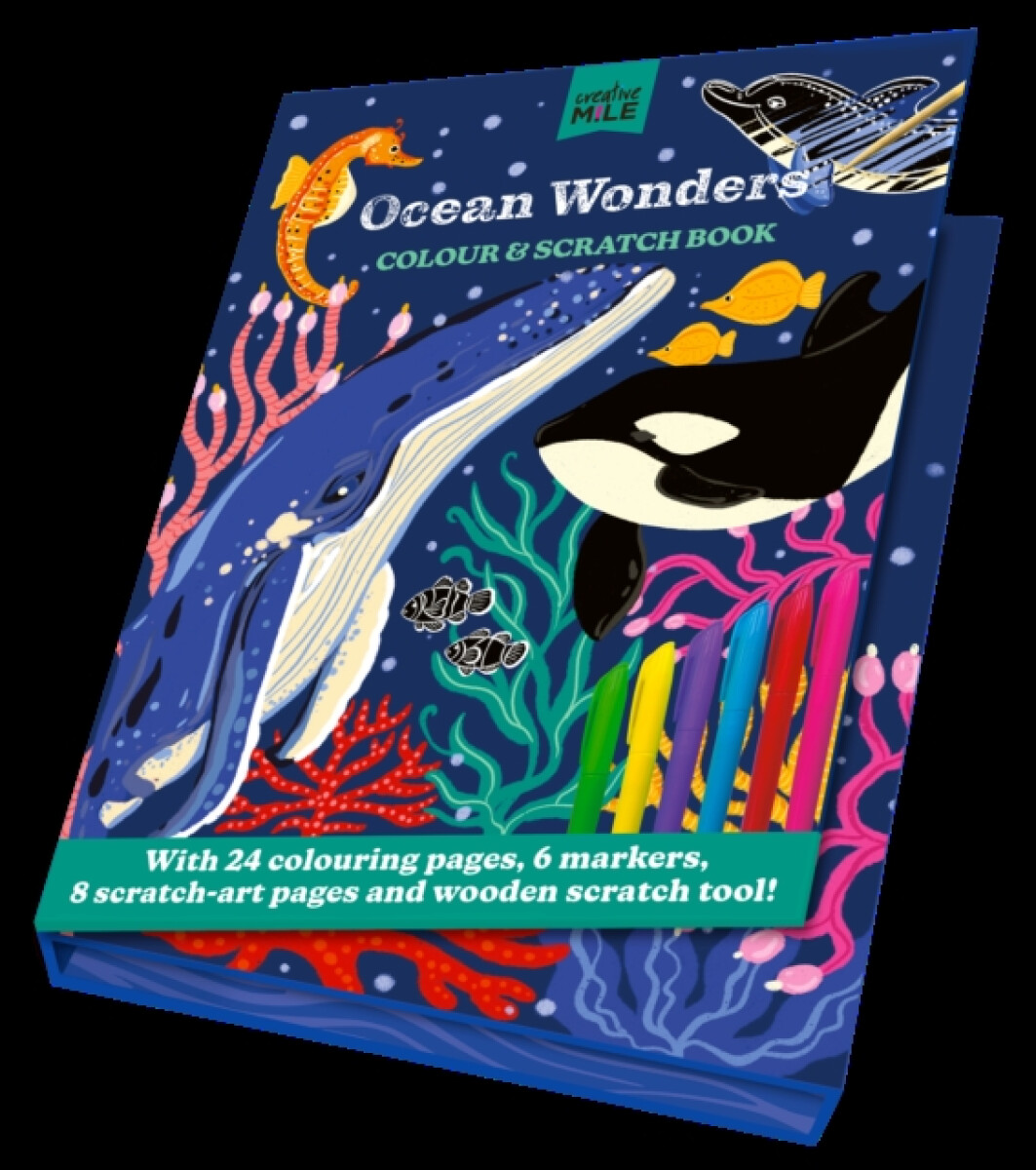 Ocean Wonders Colour and Scratch Book - Creative Mile