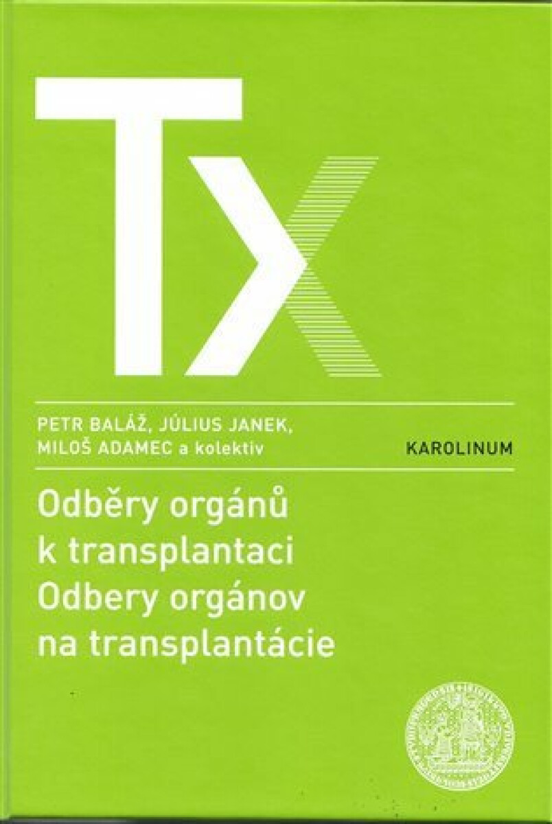 Kniha Odběry orgánů k transplantaci