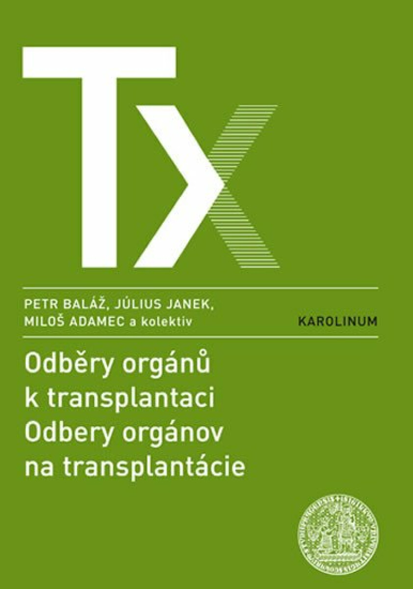 Kniha Odběry orgánů k transplantaci