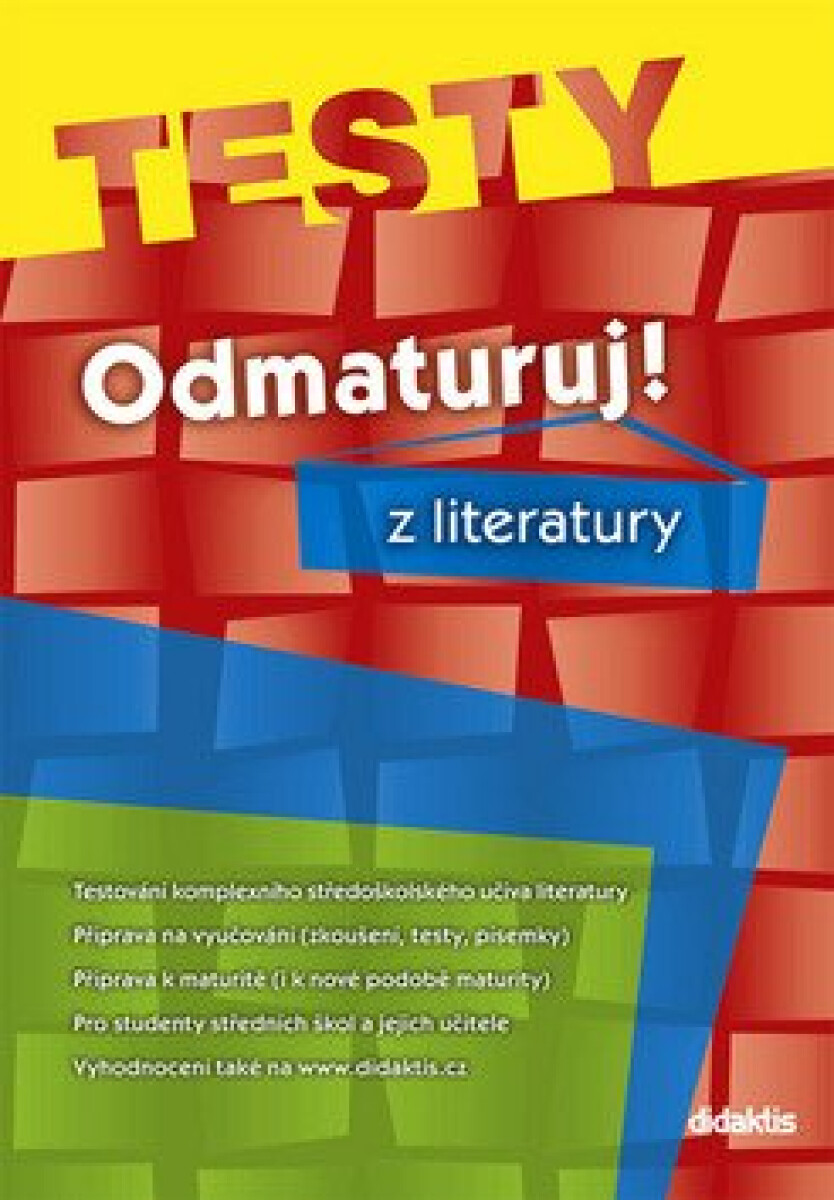 Kniha Odmaturuj! z literatury TESTY