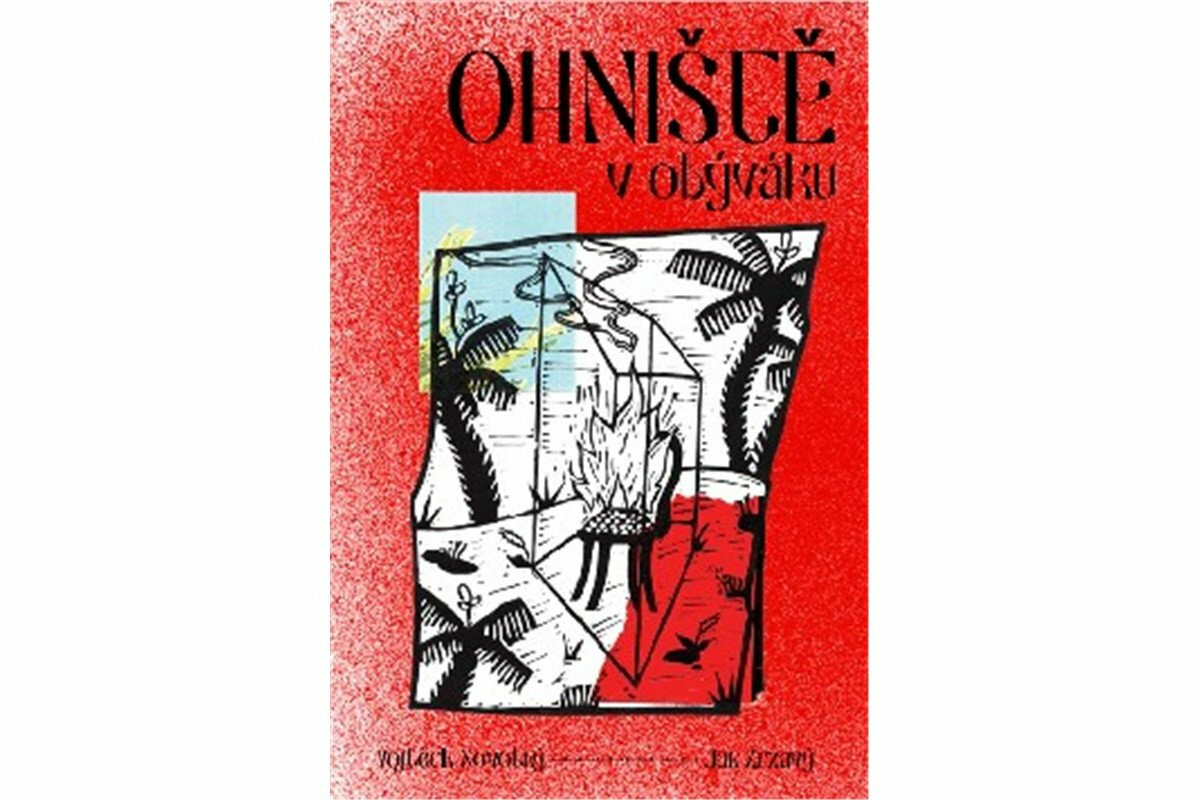 Kniha Ohniště v obýváku