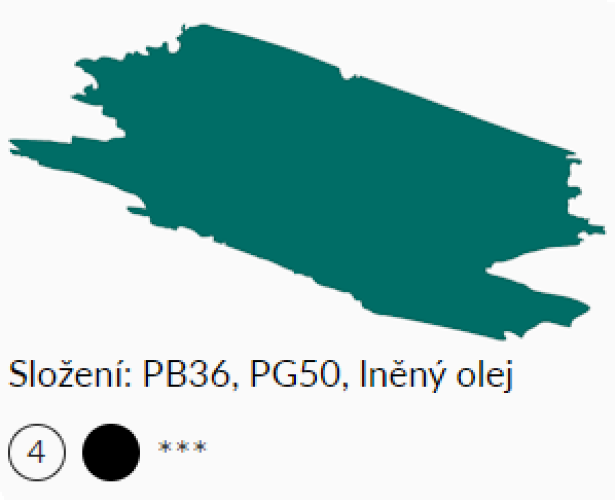 Olejová barva Umton 20ml – 0034 Kobaltová zeleň tmavá