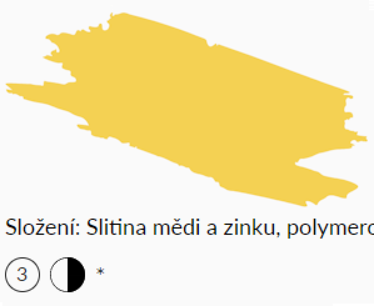 Olejová barva UMTON 20ml - Zlatá metalíza