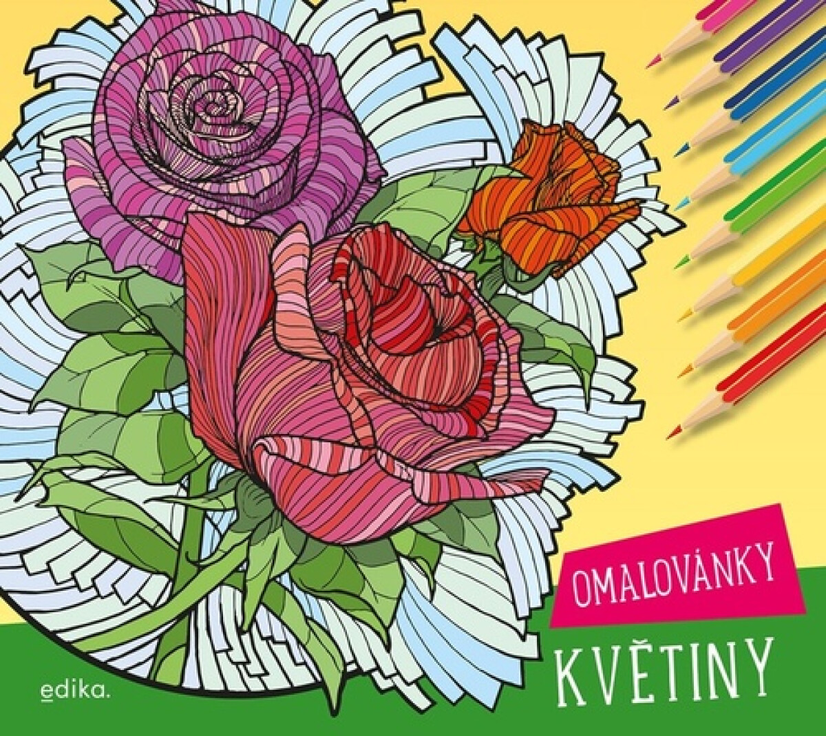 Kniha Květiny - Omalovánky