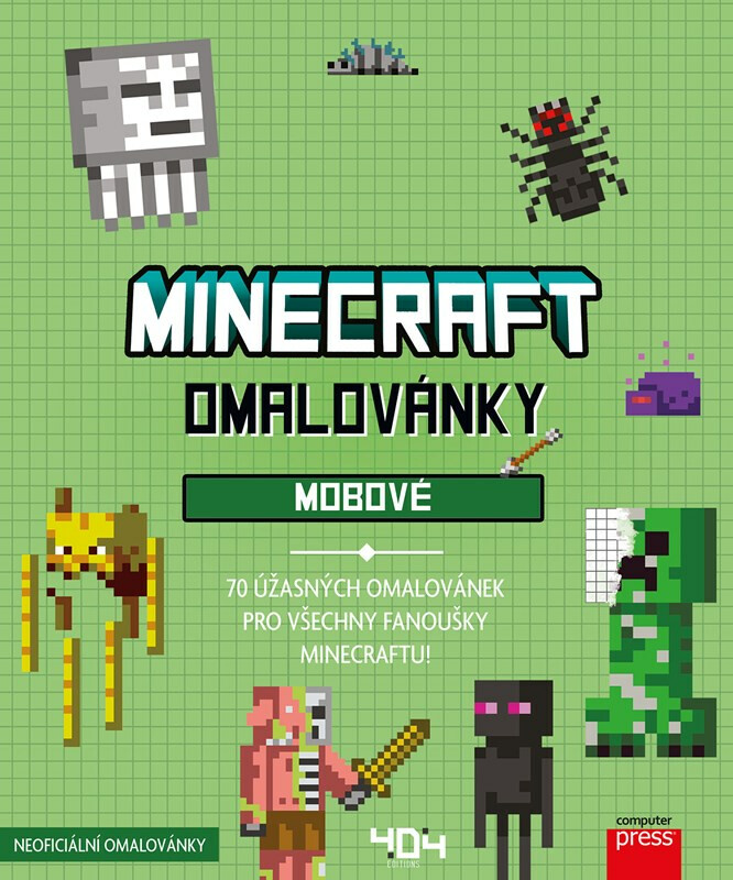 Kniha Minecraft omalovánky Mobové