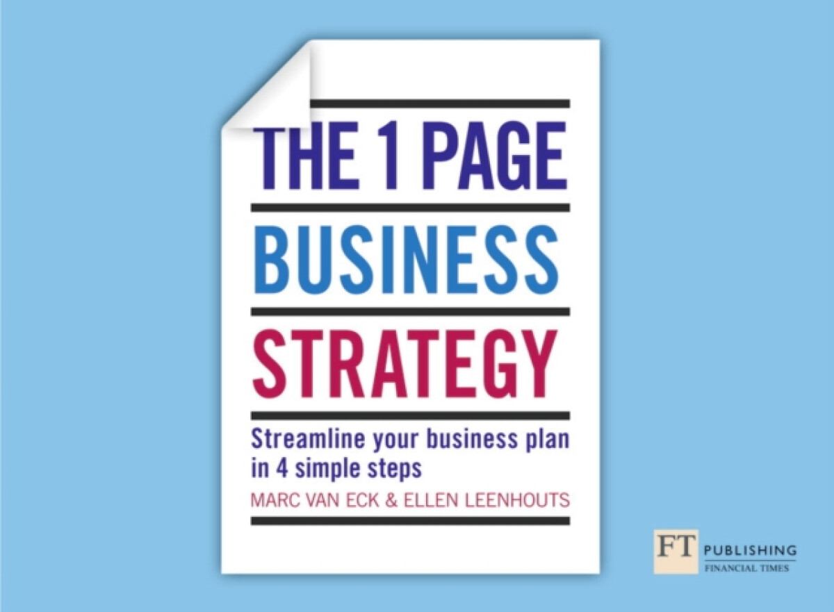 One Page Business Strategy, The - Marcela Vaněčková, Ellen Leenhouts