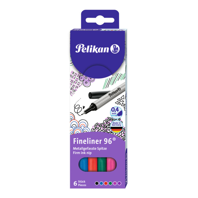 Pelikan - Fineliner 96, 6 barev (obrázek 3)