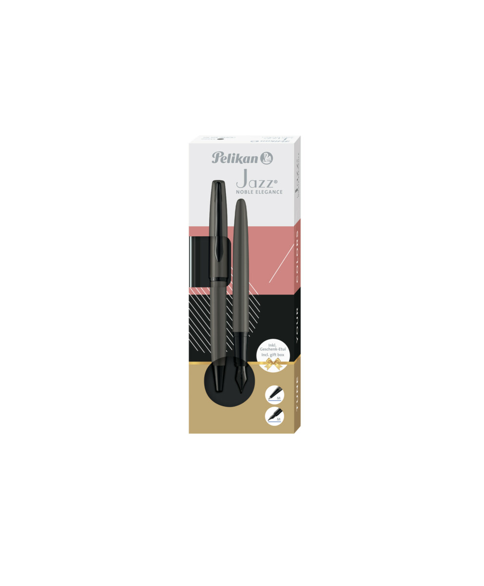 Pelikan - Pero plnicí a kuličkové Jazz Noble černé v boxu (obrázek 3)