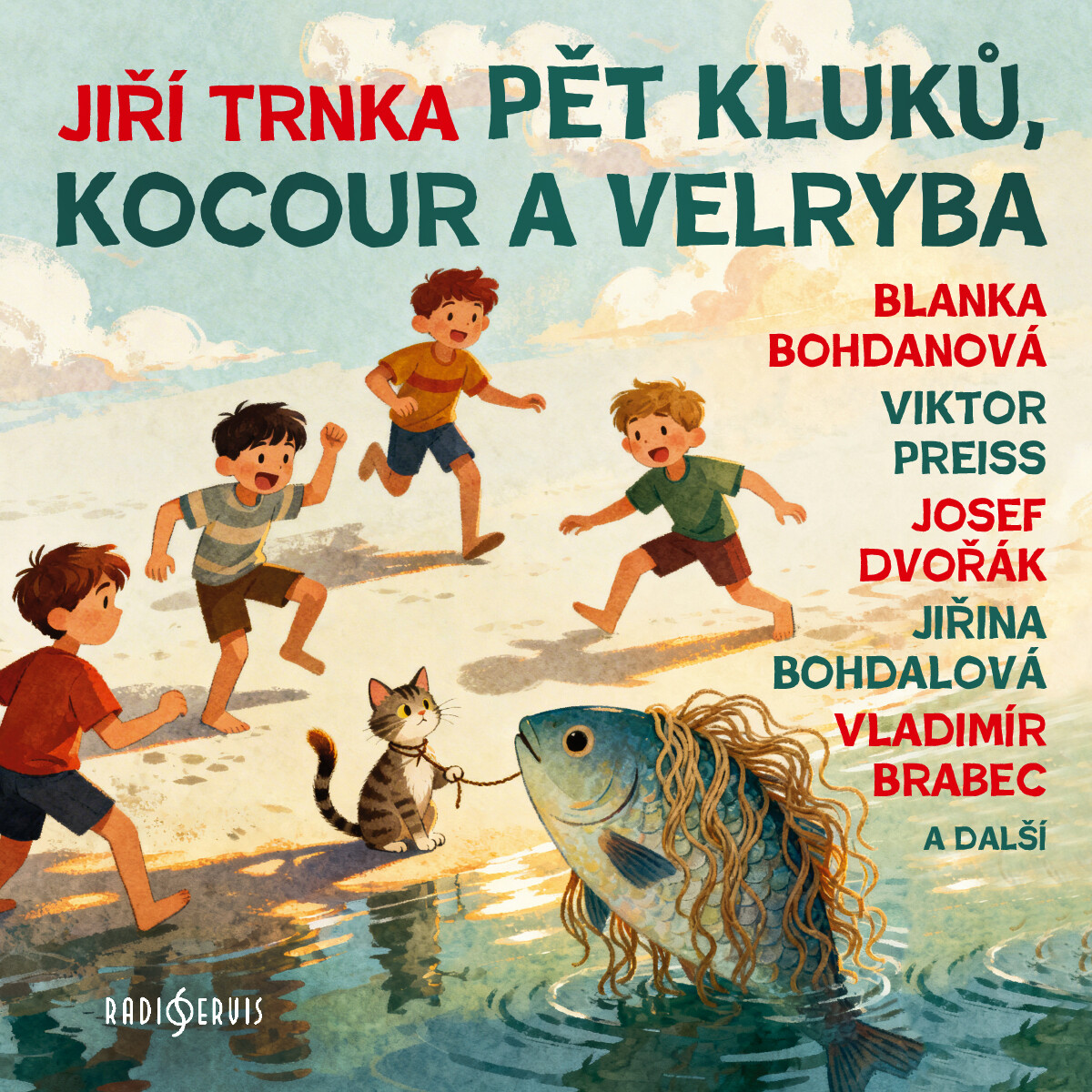 Levně Pět kluků, kocour a velryba - Jiří Trnka - audiokniha