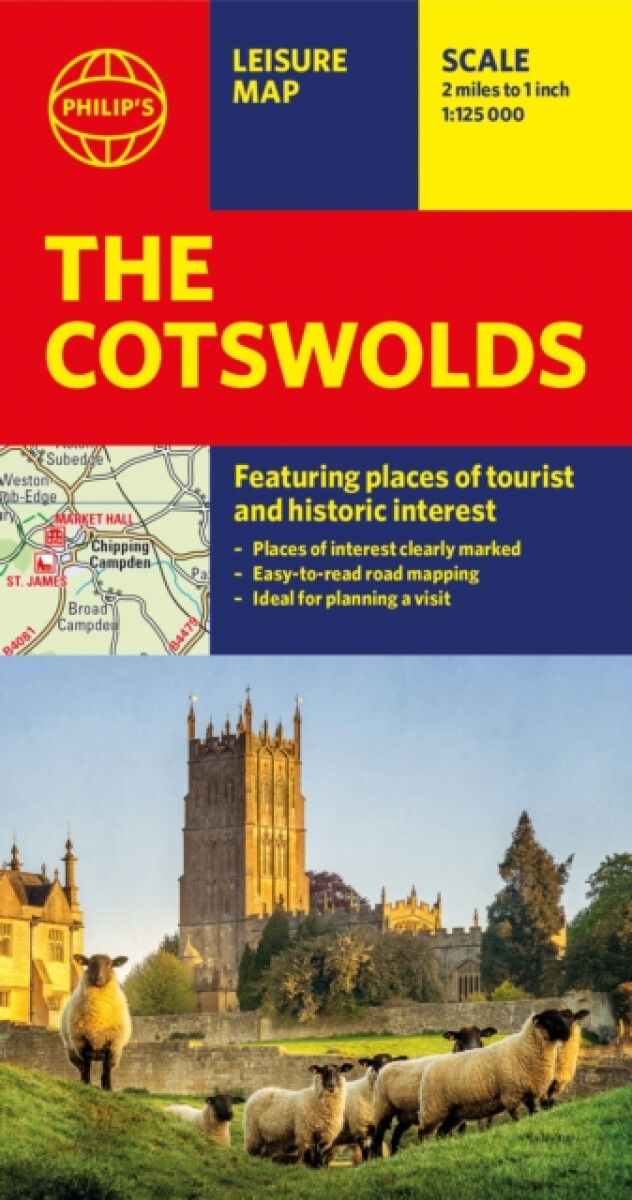 Philip's The Cotswolds Leisure and Tourist Map - Philip's Maps