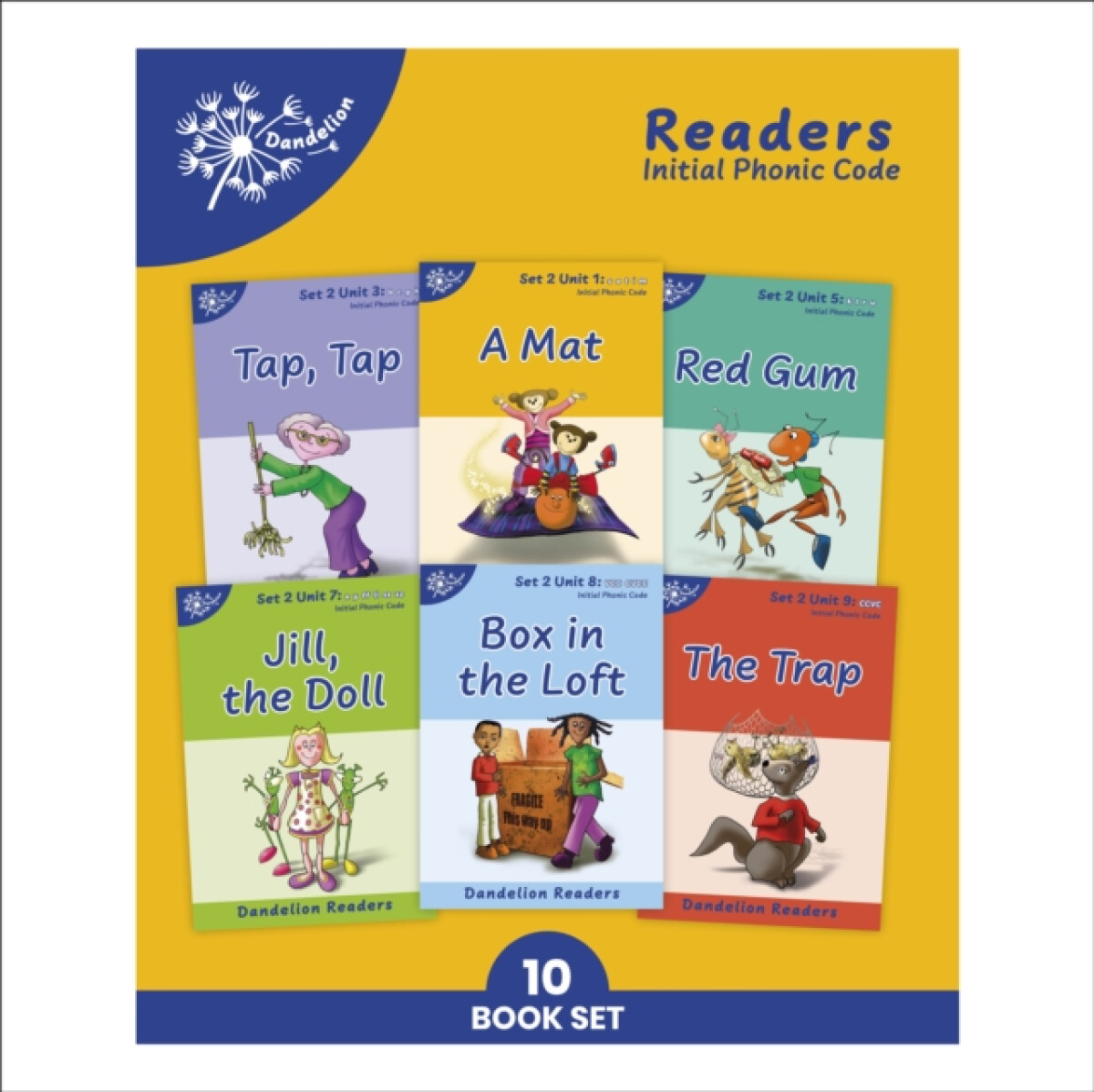 Kniha Phonic Books Dandelion Readers Set 2 Units 1-10