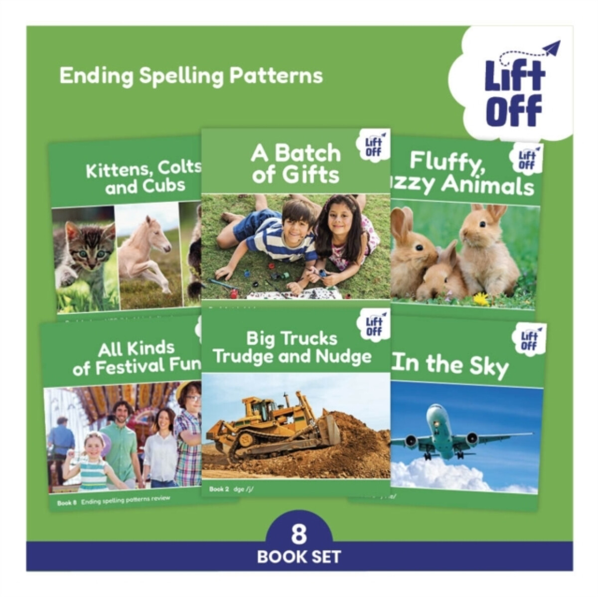 Kniha Phonic Books Lift Off Readers Ending Spelling Patterns