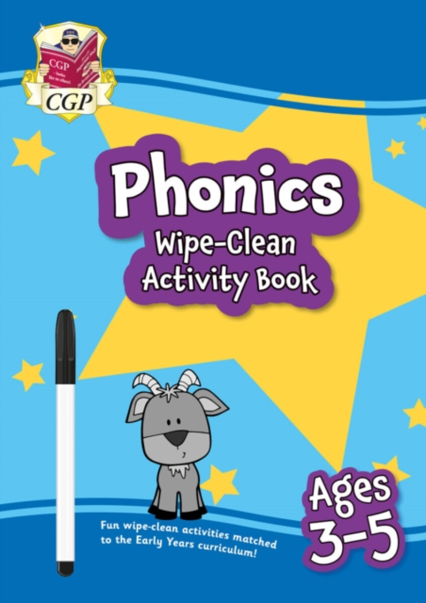 Kniha New Phonics Wipe-Clean Activity Book for Ages 3-5 (with pen)