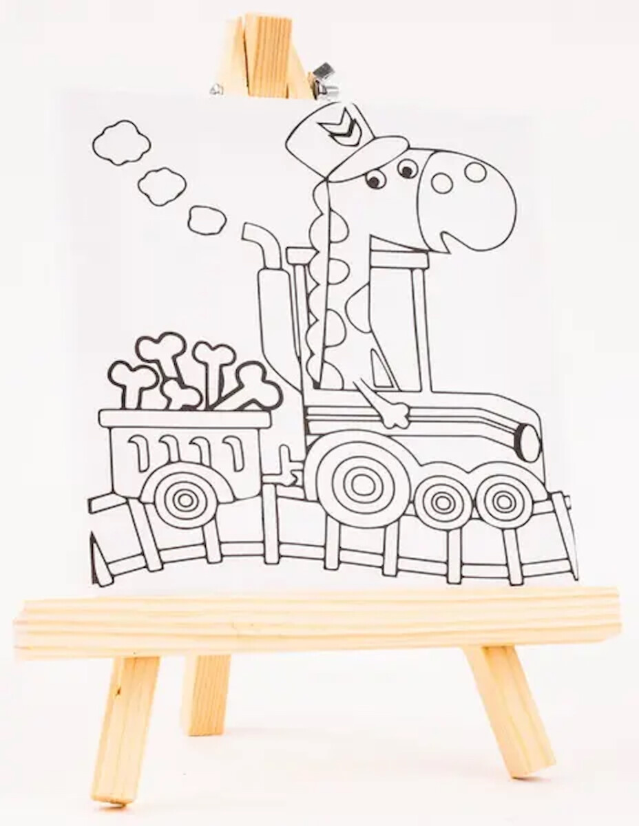 Plátno s předlohou - Žirafa