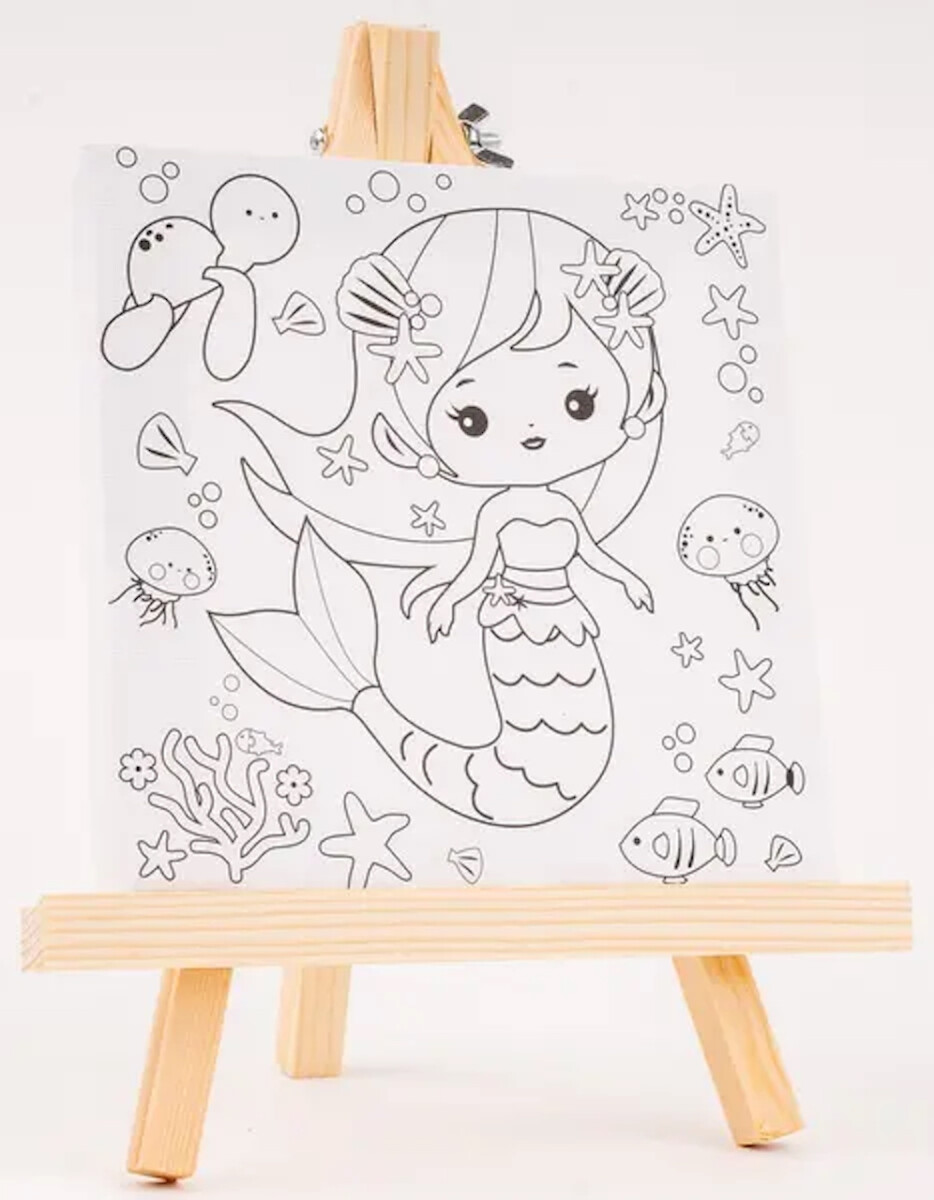 Plátno s předlohou - Mořská víla