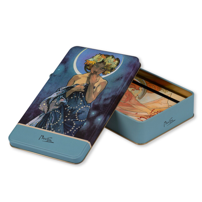 Plechová dóza Alfons Mucha - The Moon 24×14×4 cm (obrázek 7)