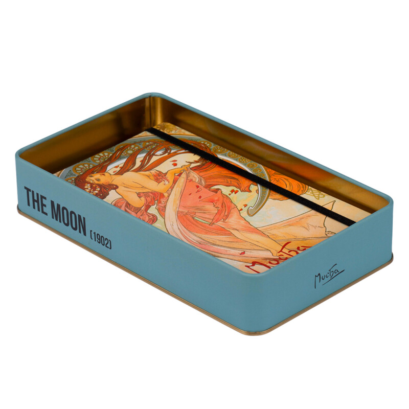 Plechová dóza Alfons Mucha - The Moon 24×14×4 cm (obrázek 8)