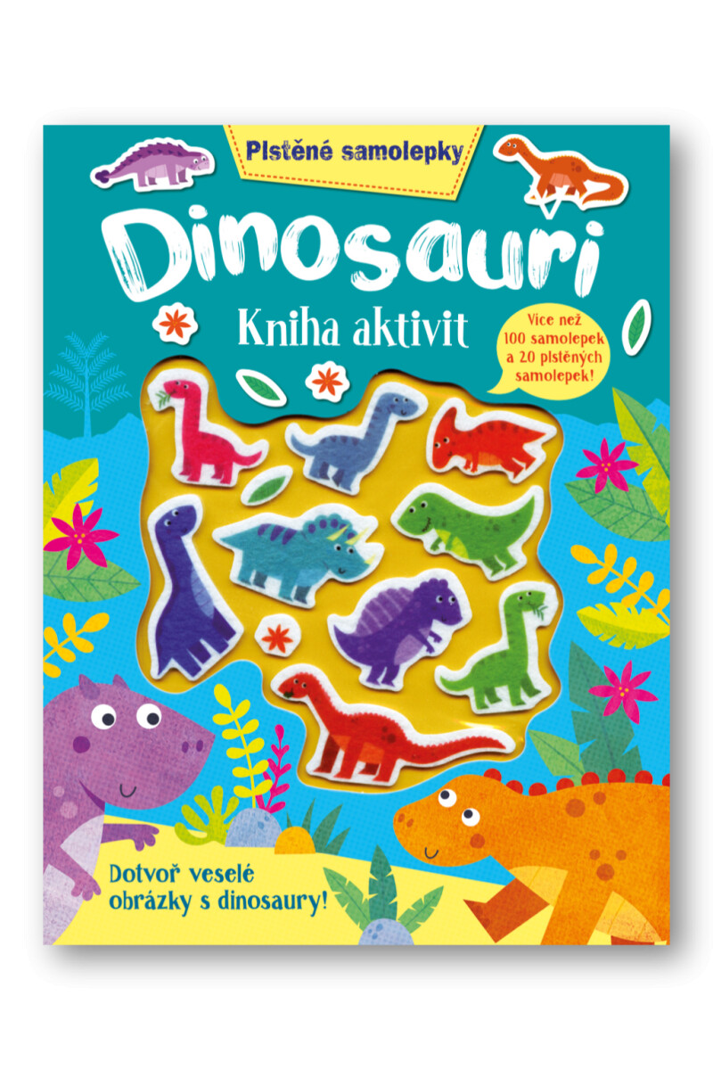 Kniha Plstěné samolepky - Dinosauři