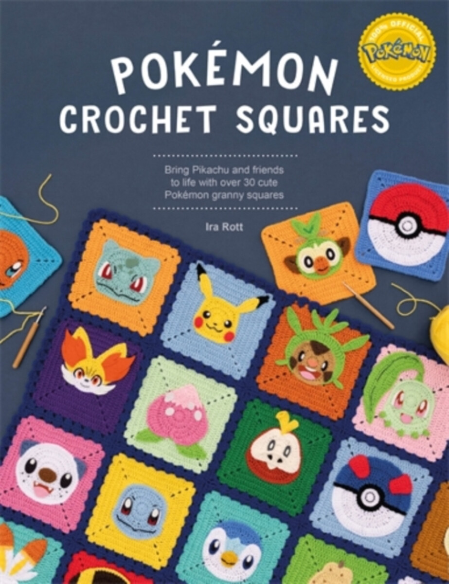 Kniha PokeMon Crochet Squares