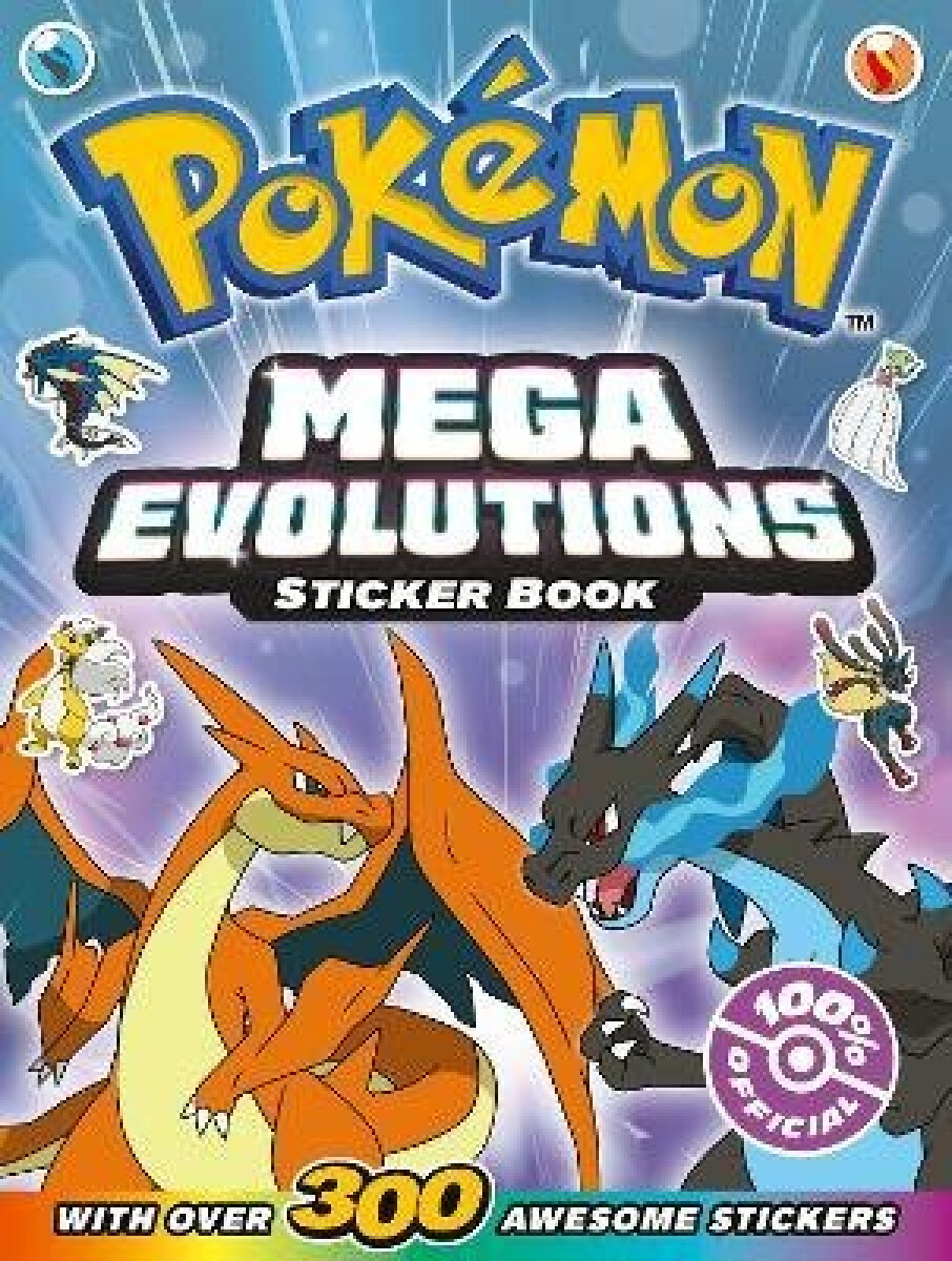 Kniha Pokemon Mega Evolutions Sticker Book